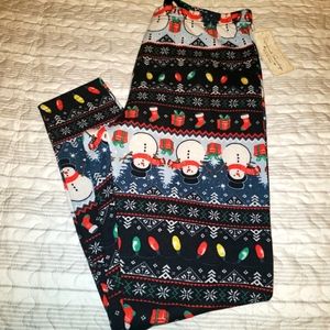 Womens thick leggings size large new